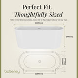 Contemporary Rounded Rectangular Freestanding Bath and Waste from Balterley - Multiple Sizes Available