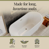 Contemporary Rounded Rectangular Freestanding Bath and Waste from Balterley - Multiple Sizes Available