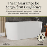 Contemporary Rounded Rectangular Freestanding Bath and Waste from Balterley - Multiple Sizes Available