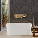 Contemporary White Curved Freestanding Bath from Balterley - Multiple Sizes Available