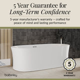 Contemporary White Curved Freestanding Bath from Balterley - Multiple Sizes Available