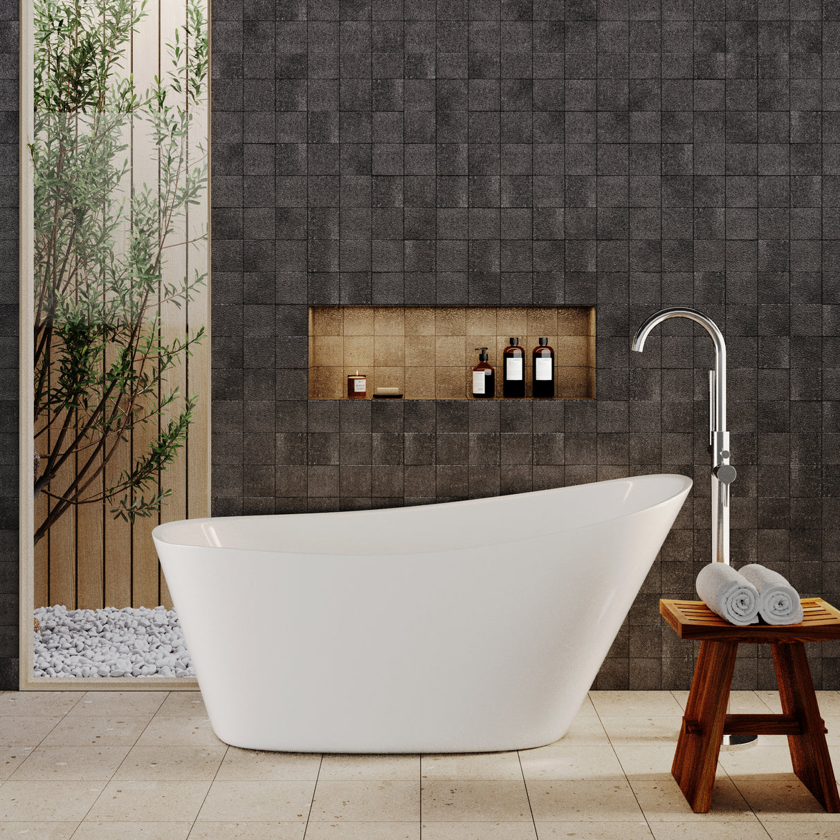 Contemporary Slipper Freestanding Bath from Balterley - Elegant Bath in Multiple Sizes