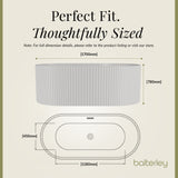 Contemporary Curved Freestanding Bath from Balterley - Modern Ribbed Design in Multiple Sizes