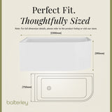 Contemporary Corner Freestanding Bath from Balterley, Left or Right Hand - Multiple Sizes Available