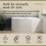 Contemporary Corner Freestanding Bath from Balterley, Left or Right Hand - Multiple Sizes Available