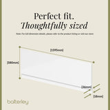Gloss White MDF Bath Front Panel with Plinth - Choice of Size