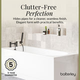 Gloss White MDF Bath Front Panel with Plinth - Choice of Size