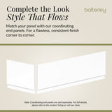 Gloss White MDF Bath Front Panel with Plinth - Choice of Size