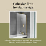 Modern Square Bath Shower Screen - Choice of Style and Finish