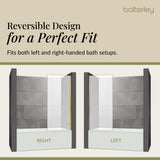 Modern Square Bath Shower Screen - Choice of Style and Finish