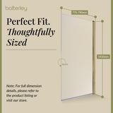 Modern Square Bath Shower Screen - Choice of Style and Finish