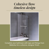 Modern Square Bath Shower Screen - Choice of Style and Finish