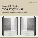 Modern Square Bath Shower Screen - Choice of Style and Finish