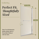 Modern Square Bath Shower Screen - Choice of Style and Finish