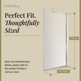 Modern Square Bath Shower Screen - Choice of Style and Finish