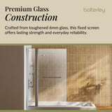 Modern Square Bath Shower Screen - Choice of Style and Finish