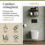 Hilderstone Modern Hung Toilet Pan with Soft Close Sandwich Seat