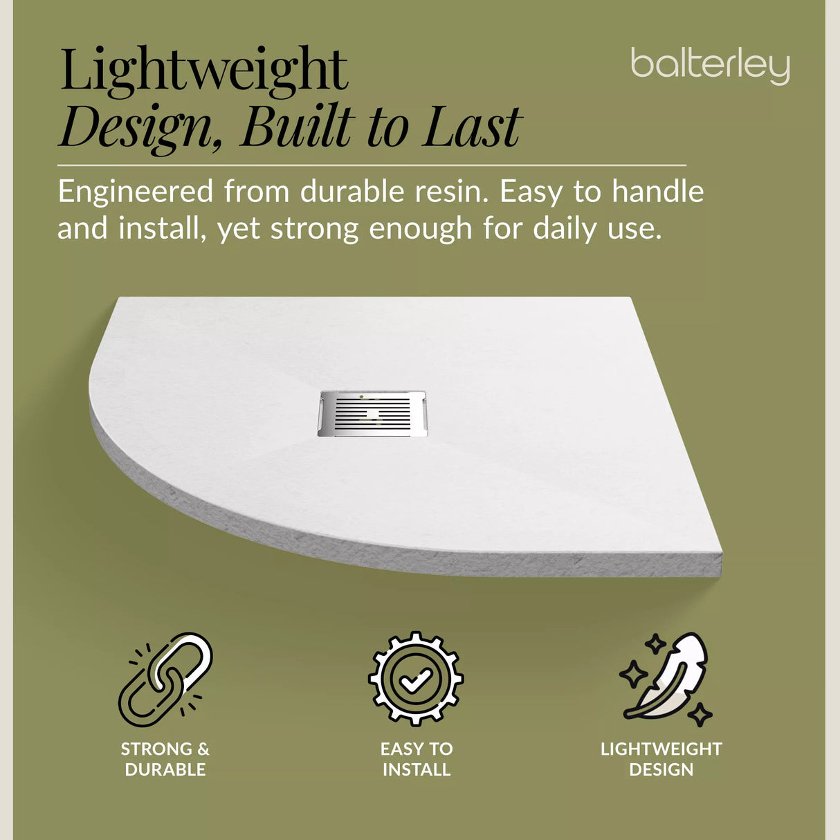 Premium Slimline Quadrant Shower Tray - Multiple Sizes and Finishes