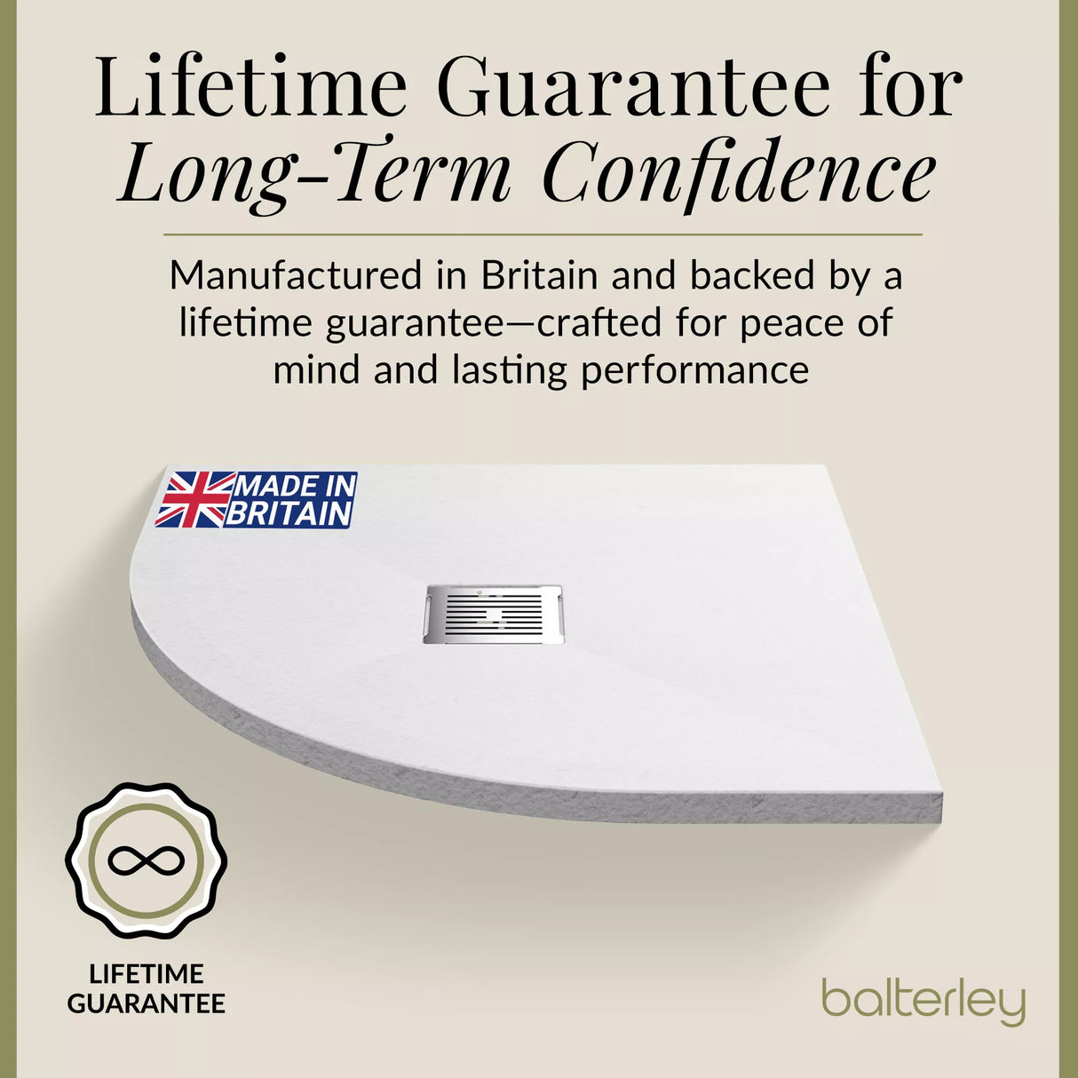 Premium Slimline Quadrant Shower Tray - Multiple Sizes and Finishes