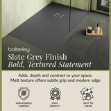 Premium Slimline Rectangular Shower Tray - Multiple Sizes and Finishes