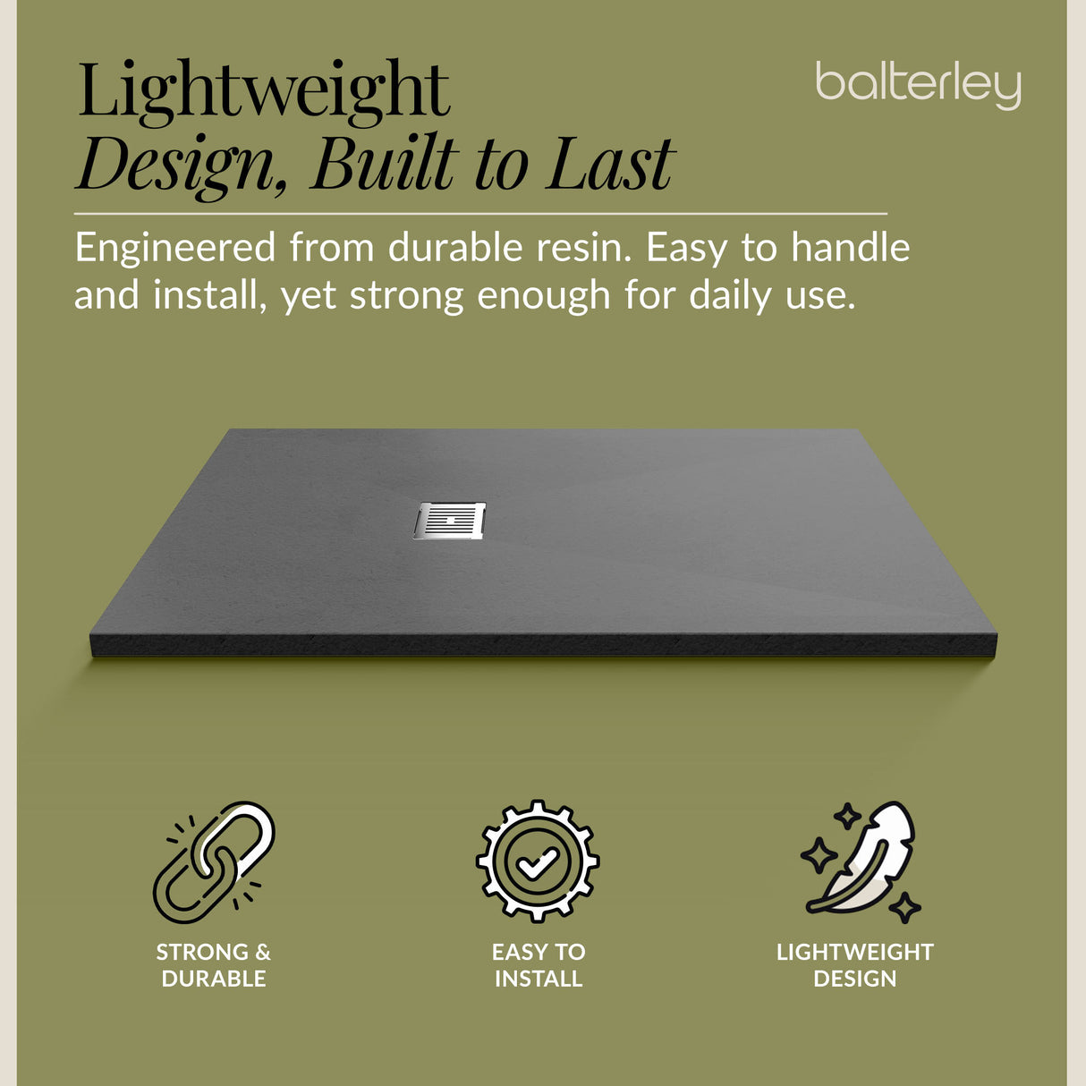 Premium Slimline Rectangular Shower Tray - Multiple Sizes and Finishes