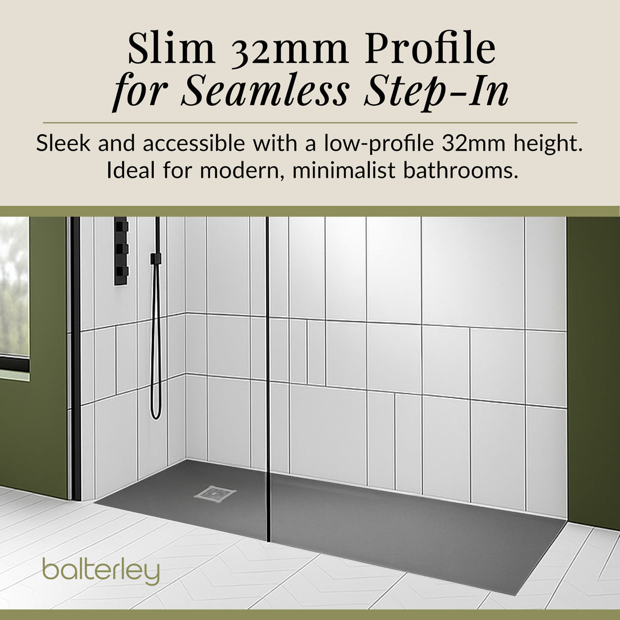 Premium Slimline Rectangular Shower Tray - Multiple Sizes and Finishes