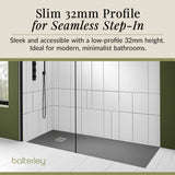 Premium Slimline Rectangular Shower Tray - Multiple Sizes and Finishes