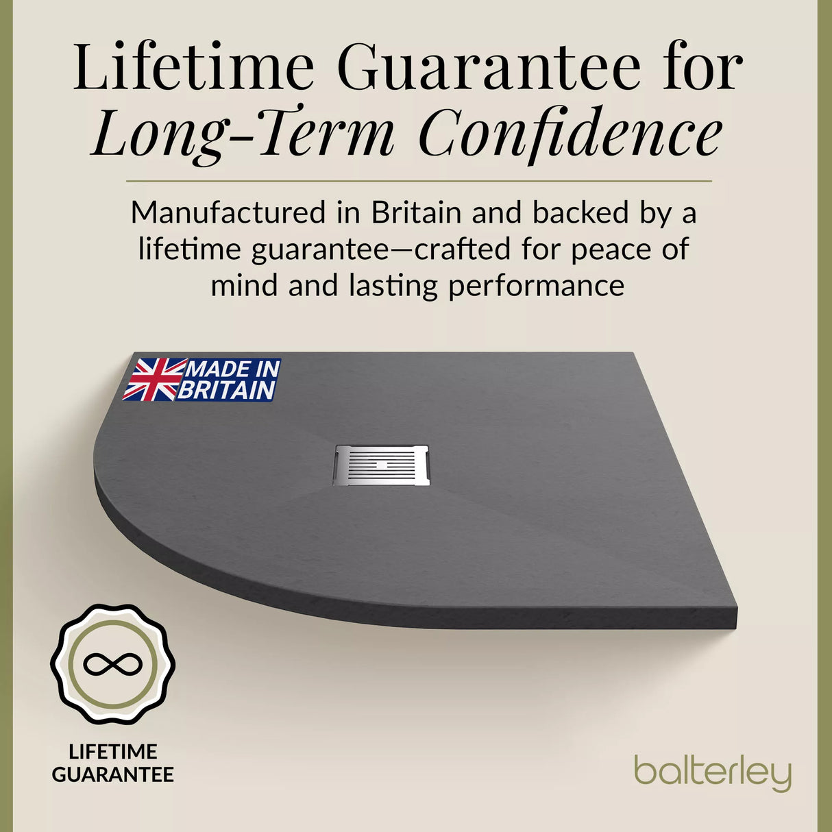 Premium Slimline Quadrant Shower Tray - Multiple Sizes and Finishes