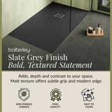 Premium Slimline Rectangular Shower Tray - Multiple Sizes and Finishes