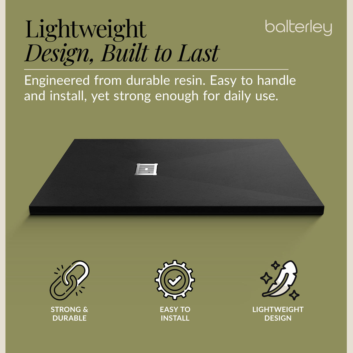 Premium Slimline Rectangular Shower Tray - Multiple Sizes and Finishes