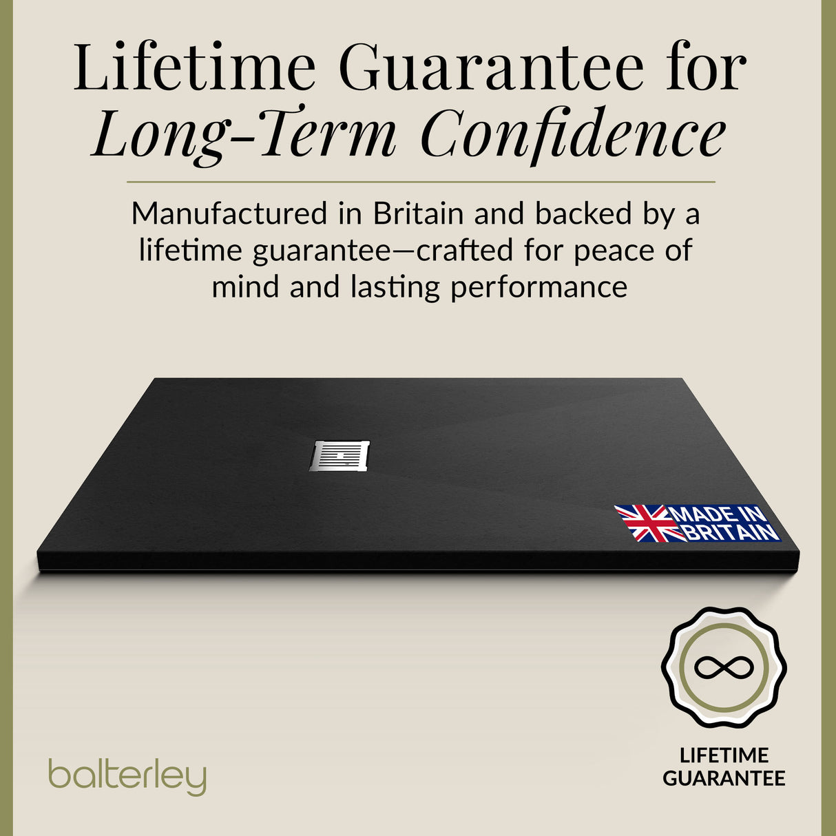 Premium Slimline Rectangular Shower Tray - Multiple Sizes and Finishes