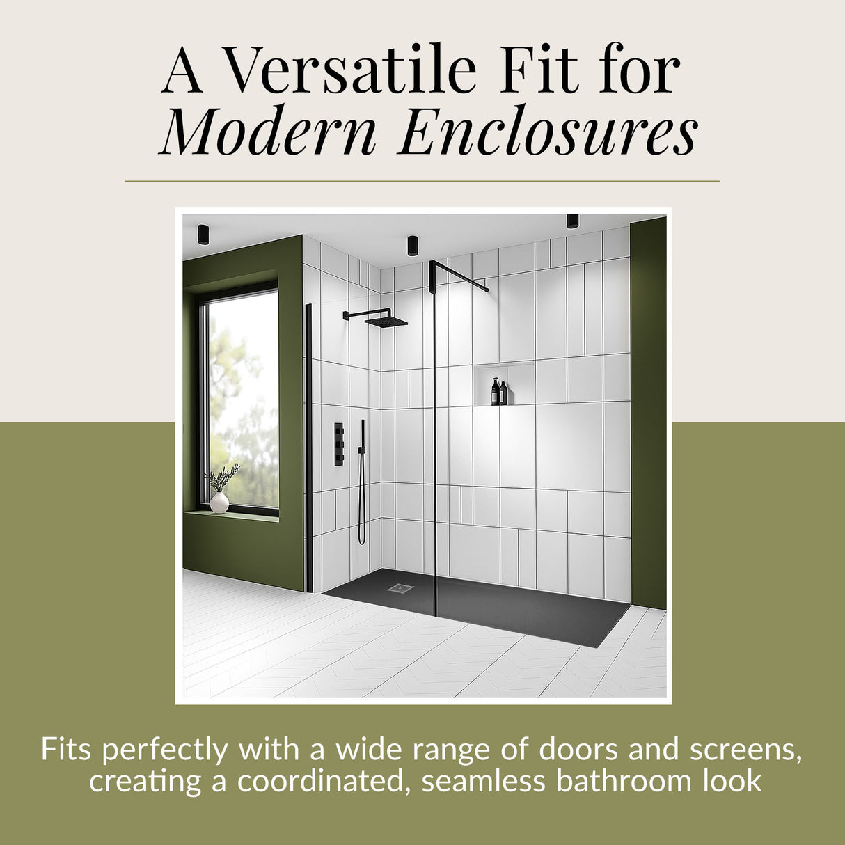 Premium Slimline Rectangular Shower Tray - Multiple Sizes and Finishes