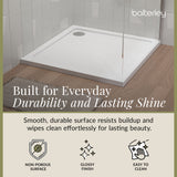 Modern Square Shower Tray, 40mm Profile - Choice of Size and Colour