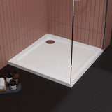 Modern Square Shower Tray, 40mm Profile - Choice of Size and Colour