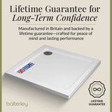 Modern Square Shower Tray, 40mm Profile - Choice of Size and Colour