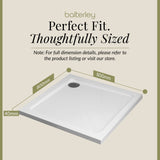 Modern Square Shower Tray, 40mm Profile - Choice of Size and Colour