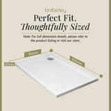 Balterley Shower Tray Modern Rectangular 40mm Profile Slimline, White or Grey - Multiple Sizes Available
