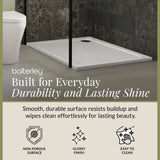 Balterley Shower Tray Modern Rectangular 40mm Profile Slimline, White or Grey - Multiple Sizes Available