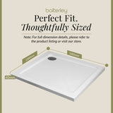 Modern Square Shower Tray, 40mm Profile - Choice of Size and Colour