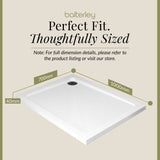 Balterley Shower Tray Modern Rectangular 40mm Profile Slimline, White or Grey - Multiple Sizes Available