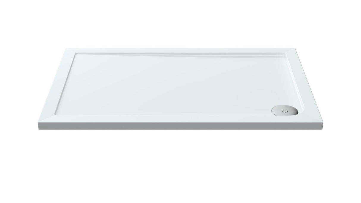 Balterley Shower Tray Modern Rectangular 40mm Profile Slimline, White or Grey - Multiple Sizes Available