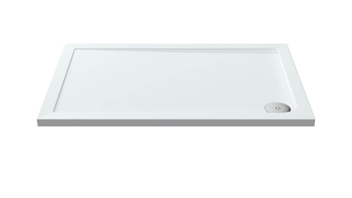 Balterley Shower Tray Modern Rectangular 40mm Profile Slimline, White or Grey - Multiple Sizes Available