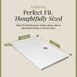 Balterley Shower Tray Modern Rectangular 40mm Profile Slimline, White or Grey - Multiple Sizes Available