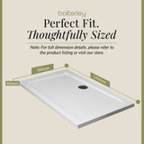 Balterley Shower Tray Modern Rectangular 40mm Profile Slimline, White or Grey - Multiple Sizes Available