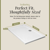 Balterley Shower Tray Modern Rectangular 40mm Profile Slimline, White or Grey - Multiple Sizes Available