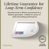 Quadrant Shower Tray, 40mm Profile Design - Choice of Size and Colour