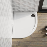 Modern Offset Quadrant Shower Tray  - Left or Right Hand - Choice of Size and Finish