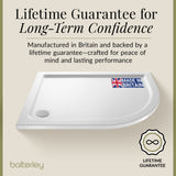 Modern Offset Quadrant Shower Tray  - Left or Right Hand - Choice of Size and Finish