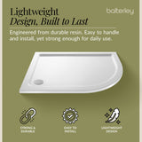 Modern Offset Quadrant Shower Tray  - Left or Right Hand - Choice of Size and Finish
