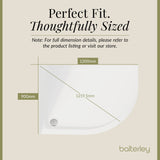 Modern Offset Quadrant Shower Tray  - Left or Right Hand - Choice of Size and Finish